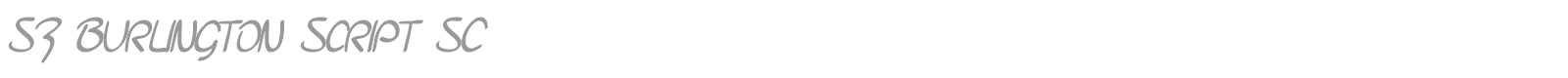 SF Burlington Script font preview